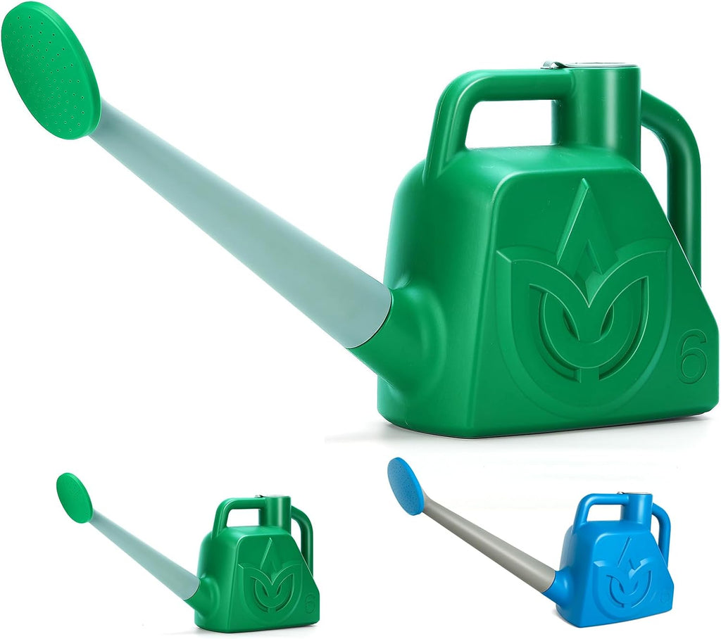 XXXFLOWER 1.5 Gallon Green Watering Can Outdoor Garden Watering Can