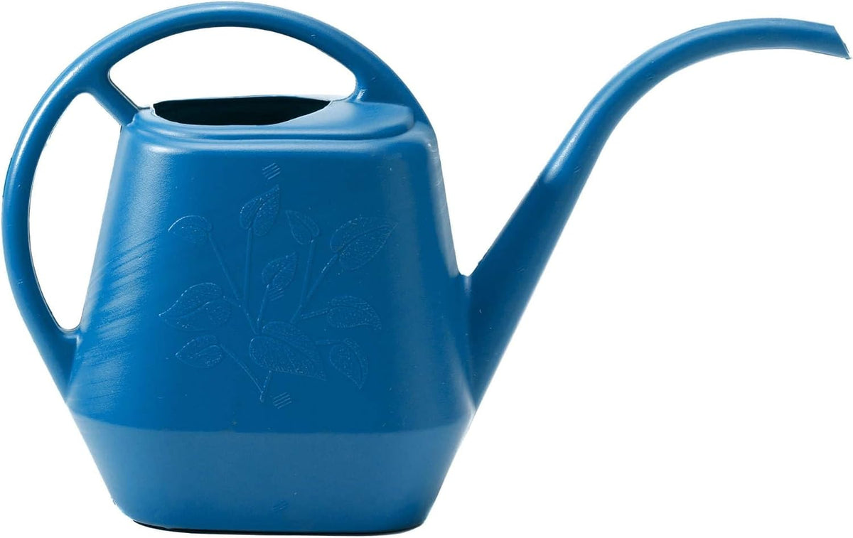 Bloem Aqua Rite Watering Can: 56 Oz - Classic Blue - Large Capacity, Extra Long Spout, Durable Plastic, One Piece Construction, for Indoor & Outdoor Use, Gardening