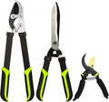 YRTSH Loppers Hedge Clippers & Pruners Combo Set 3-Piece Hedge Shears