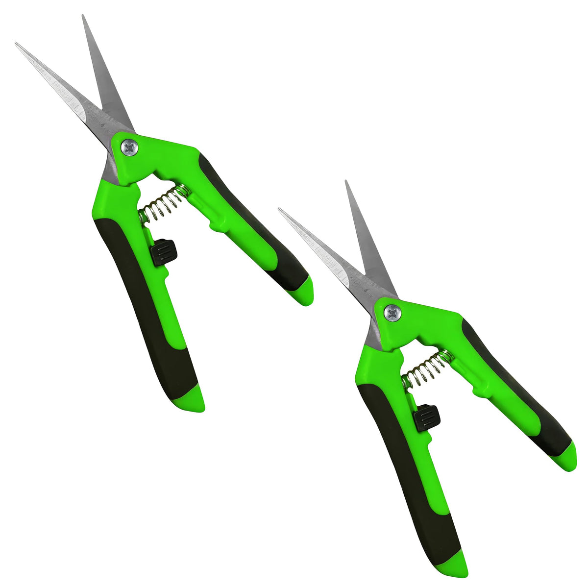 GARDEN GURU Classic Bypass Pruning Shears Clippers – Heavy Duty Forged Steel Garden Pruners – Safety Lock – Non Slip Comfort Grips – Cuts up to 1” Diameter – Professional Bypass Pruners for Gardening