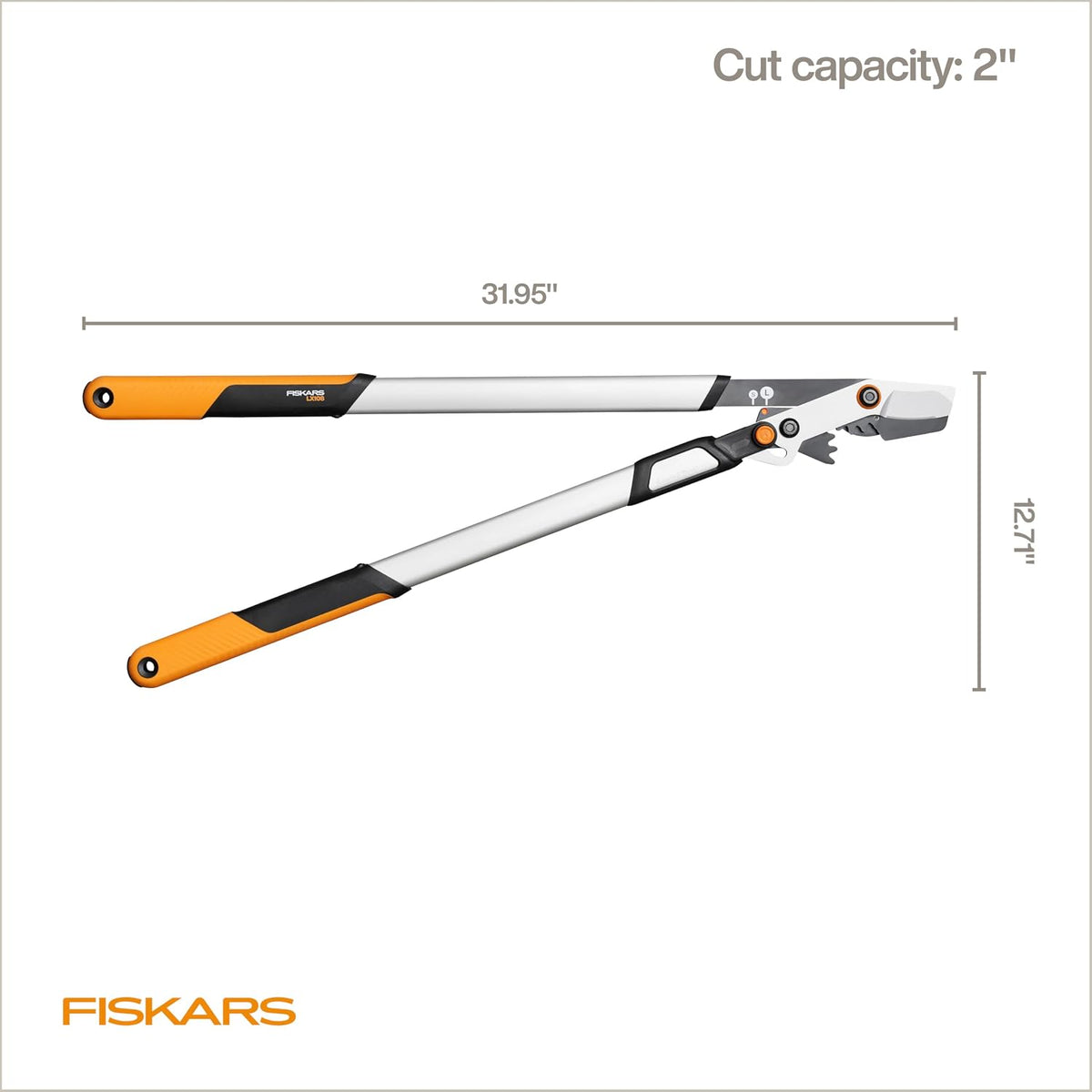 Fiskars 32" DualAction 2-in-1 Loppers, 2" Cut Capacity, Dual Cutting Modes