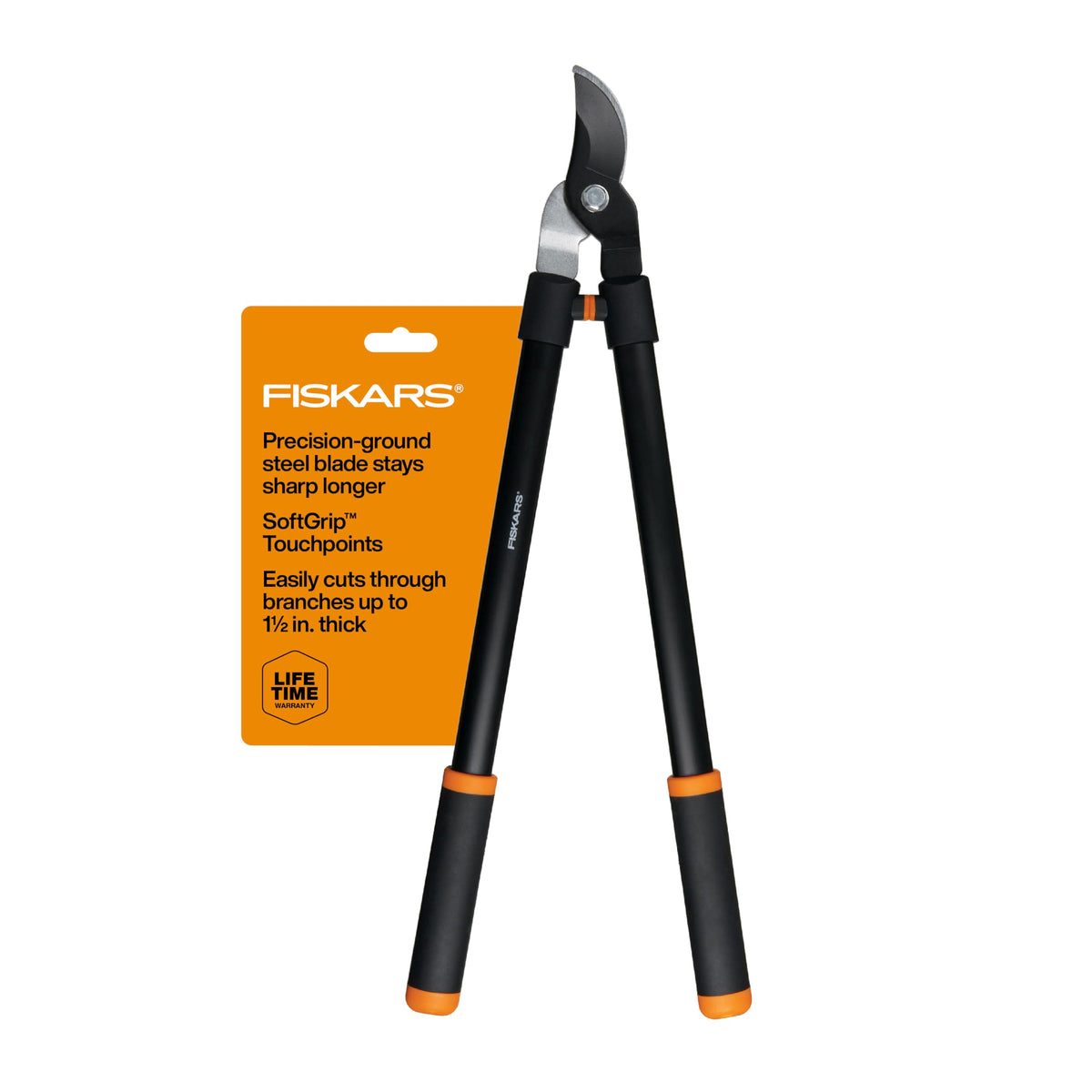 Fiskars 15” PowerGear Garden Anvil Loppers, Tree Trimmer, 1.25" Cuts