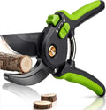 Ultra Sharp Japanese Steel Pruning Shears - Cuts 3X Easier, Weak Hand Arthritis Clippers, Rust-Resistant Titanium Coated Pruner, Effortlessly Cuts 3/4 Inch