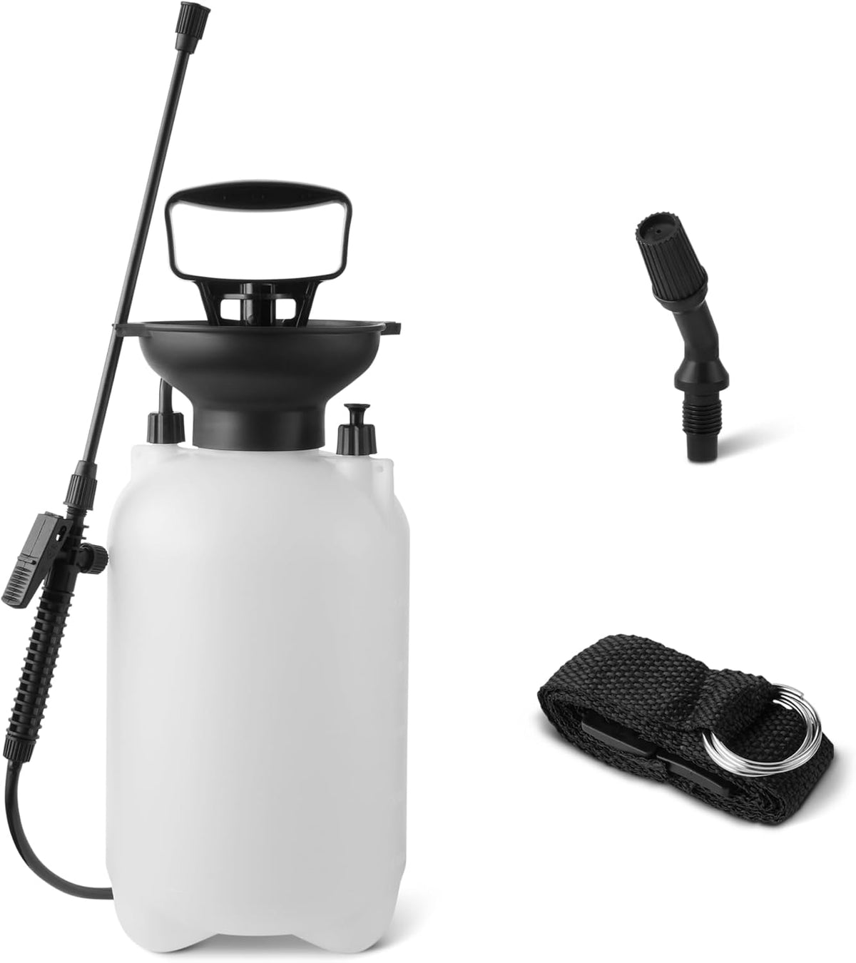 Amazon Basics, Watering Can, Black, 2.64 Gallon Capacity