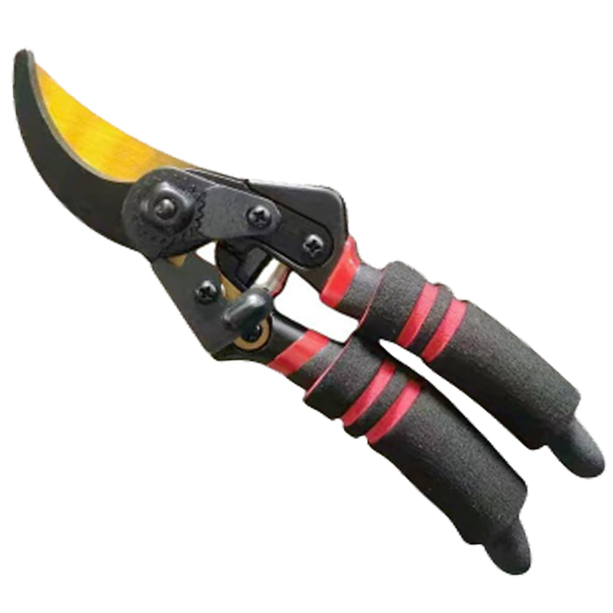 Premium pruning shears, hand pruners 4x cutting power trimming, garden clippers heavy duty 1-inch cut capacity, gardening gifts man & women, scissors gardening tools, arthritis weak hand snips