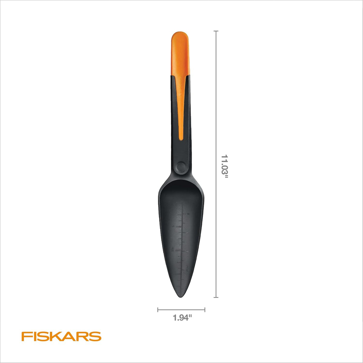 Fiskars 4-in-1 Seed Planting Garden Trowel and Seed Sower Tool