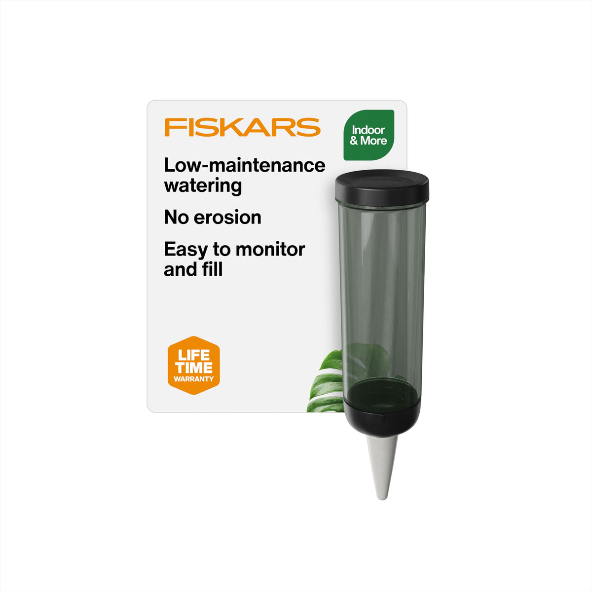 Fiskars 40oz Indoor Watering Can, Long Reach Spout, Anti-Drip Nozzle