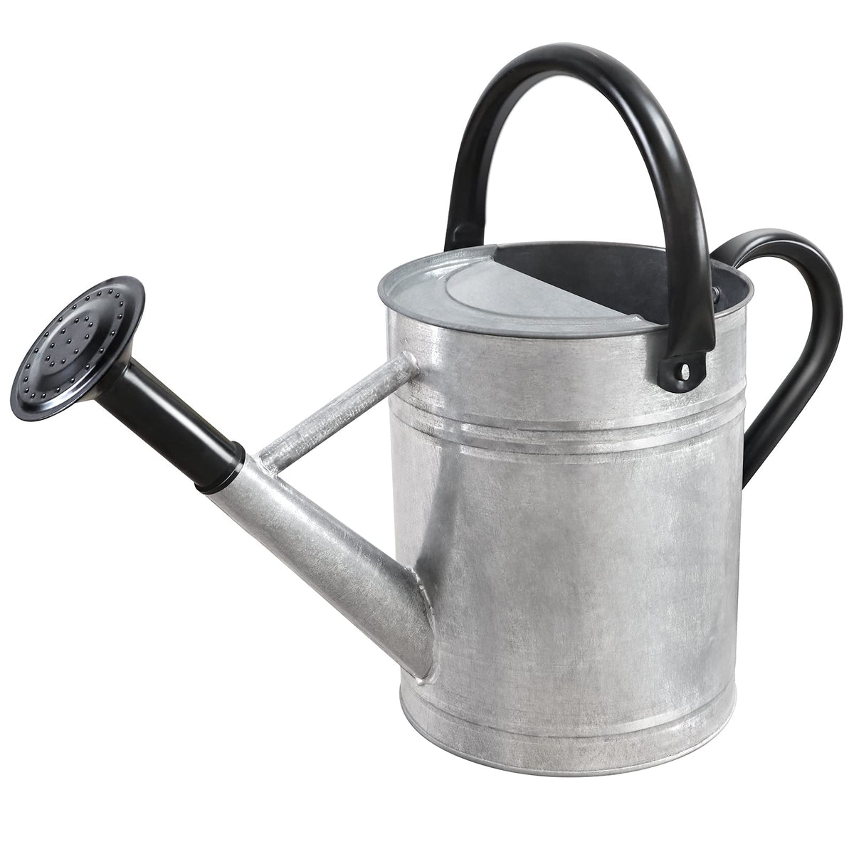Metal Watering Can with Removable Spout, Galvanized Steel Plants Water Can for Women, Men and Kids' Outdoor or Indoor Gardening - Nice Flower Watering Pot Gift & Decoration (Green, 0.6 Gallon)