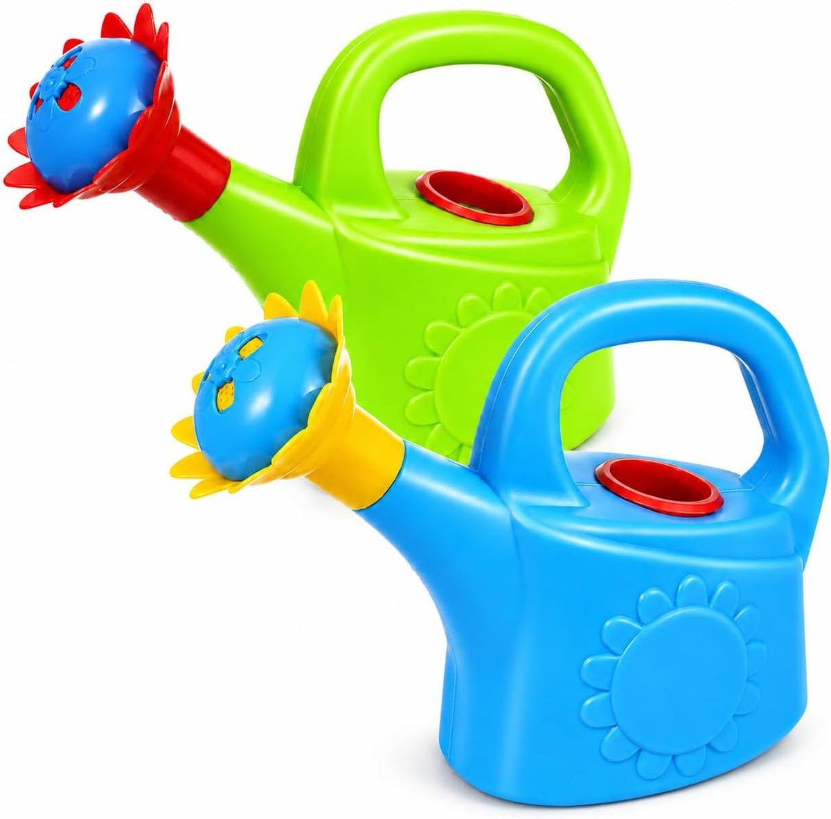 Garneck 2pcs Kids Watering Can Toddler Toy: Plastic Garden Bath Toy for Toddlers Indoor Outdoor Plant Playhouse Water Table Activity Set Assorted Colors(Random Color)