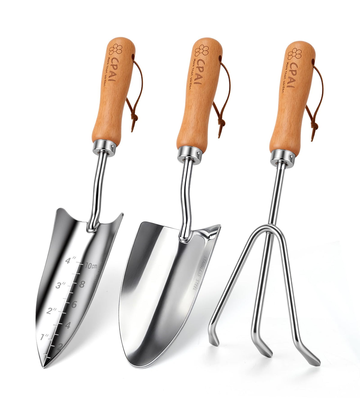 Garden Trowel, Heavy Duty 2mm Stainless Steel Hand Shovel