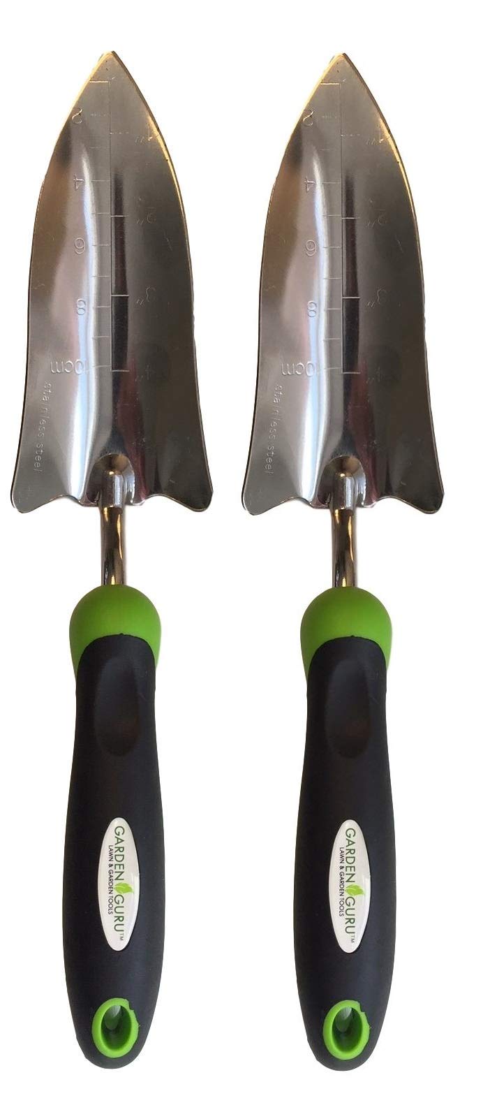 Garden Guru Transplanter Trowel Shovel - Stainless Steel - Rust Resistant - Ergonomic Grip - Perfect Hand Shovel Tool for Gardening Weeding Transplanting and Digging in Garden Beds