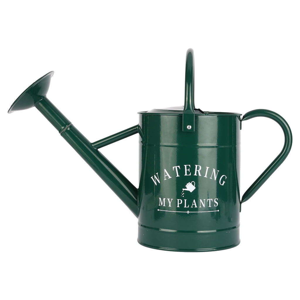 Garutom Galvanized Watering Can for Outdoor Indoor Plants, 1 Gallon Decorative Countryside Style Water Can with Removable Spout, Perfect Metal Watering Can for Indoor Plants and Garden Flower