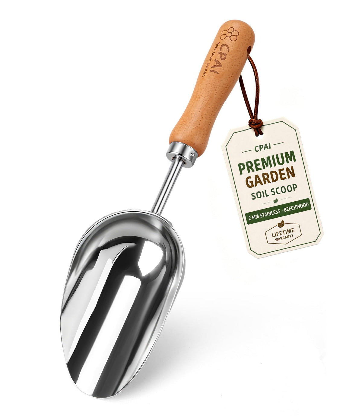 Garden Trowel, Heavy Duty 2mm Stainless Steel Hand Shovel