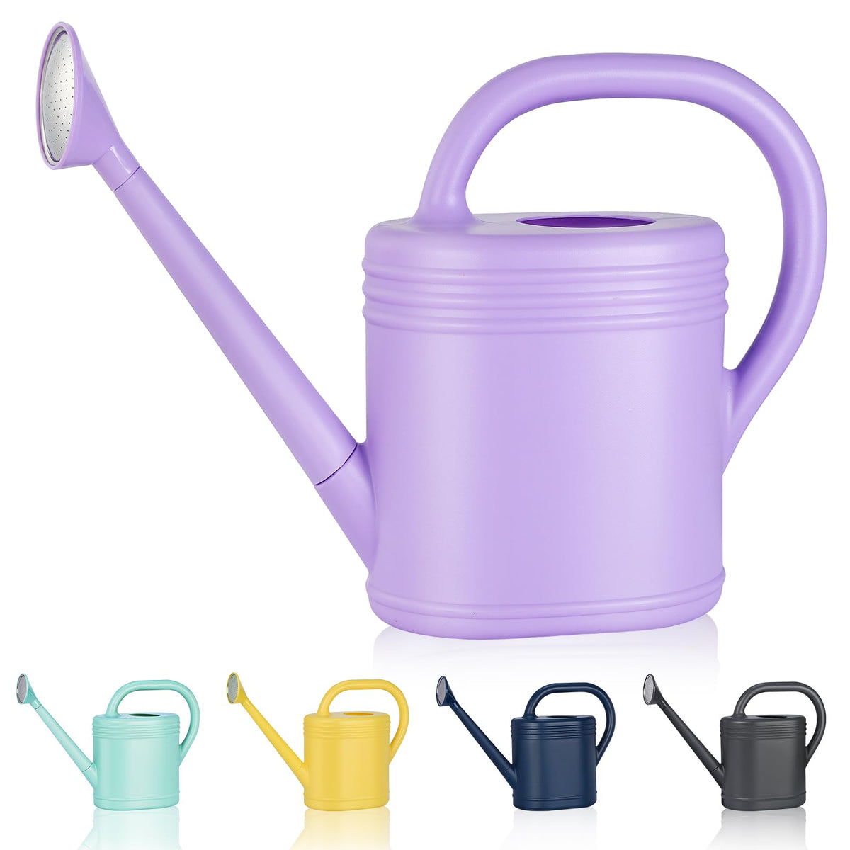 1 Gallon Watering Can for Indoor Plants, Garden Watering Cans for Outdoor Plant House Flower, Modern Plant Watering Can Large Long Spout with Sprinkler Head