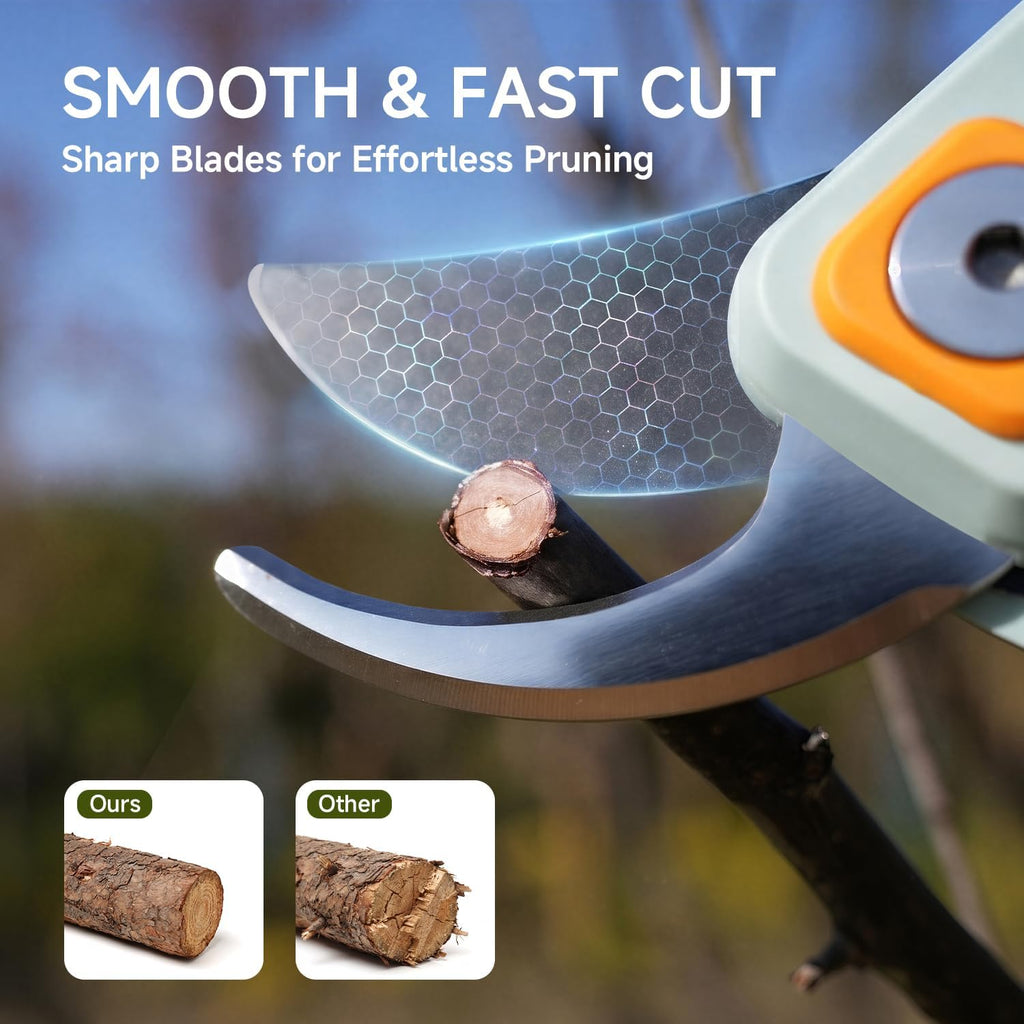 PrunePro® 3 Piece Garden Shears Set Ultra Sharp Effortless Cut for Branches
