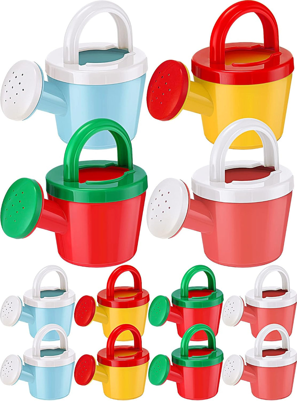 Sosation 12 Pcs Mini Kids Watering Cans with Handle, Basic Style