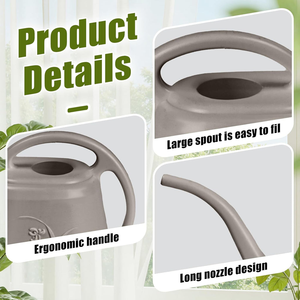 Plastic Plant Watering Can - 1/2 Gallon - Coffee Color