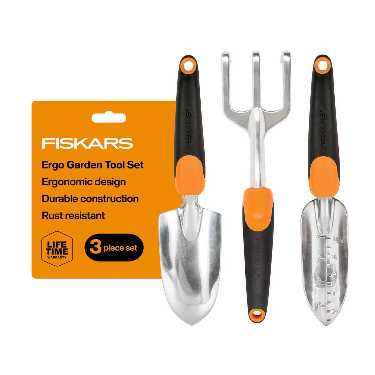 Fiskars Ergo Garden Hand Weeder Tool, Heavy Duty for Removing Weeds & Roots