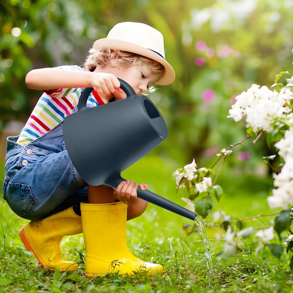 ZXJ Watering Can - for Indoor and Outdoor Home Garden Plants- Grey - 1/2 Gallon