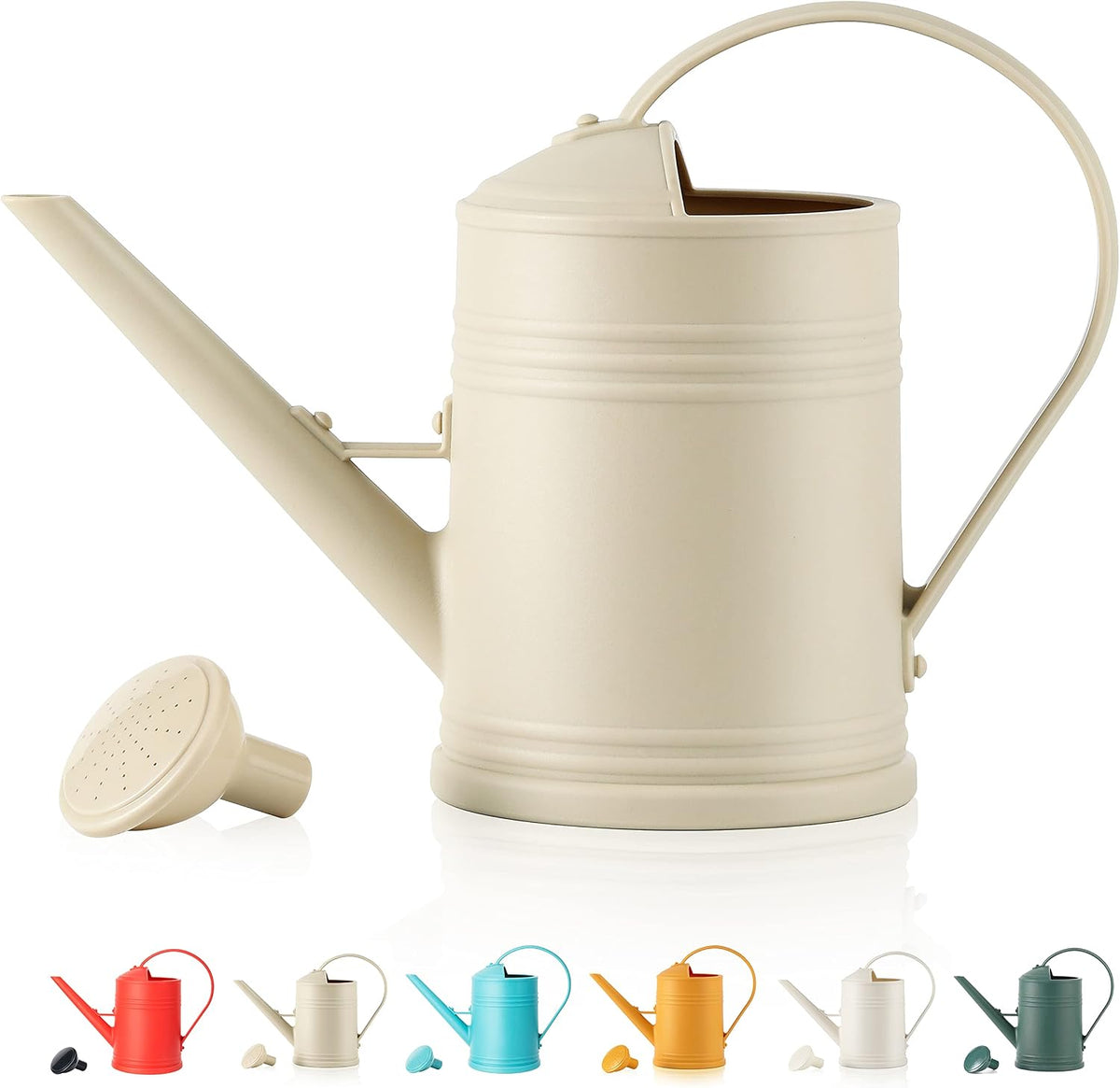 Plastic Indoor Watering Can with Sprinkler Head - 68 oz, 1/2 Gallons