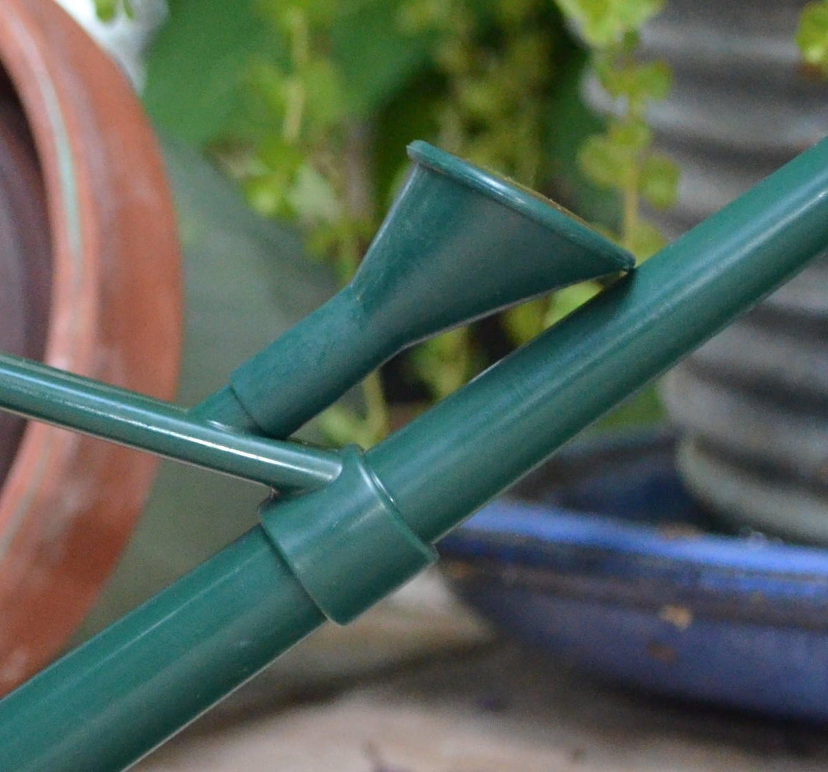 Haws Handy Plastic Watering Can, Mini Water Can for Indoor Plants, Succulents and Flowers, Green, 1 Pint
