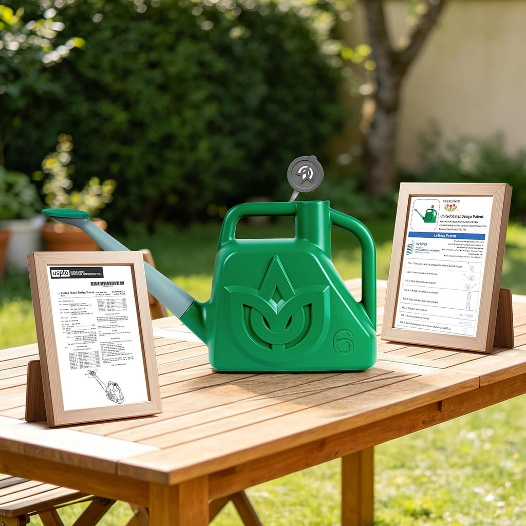 XXXFLOWER 1.5 Gallon Green Watering Can Outdoor Garden Watering Can