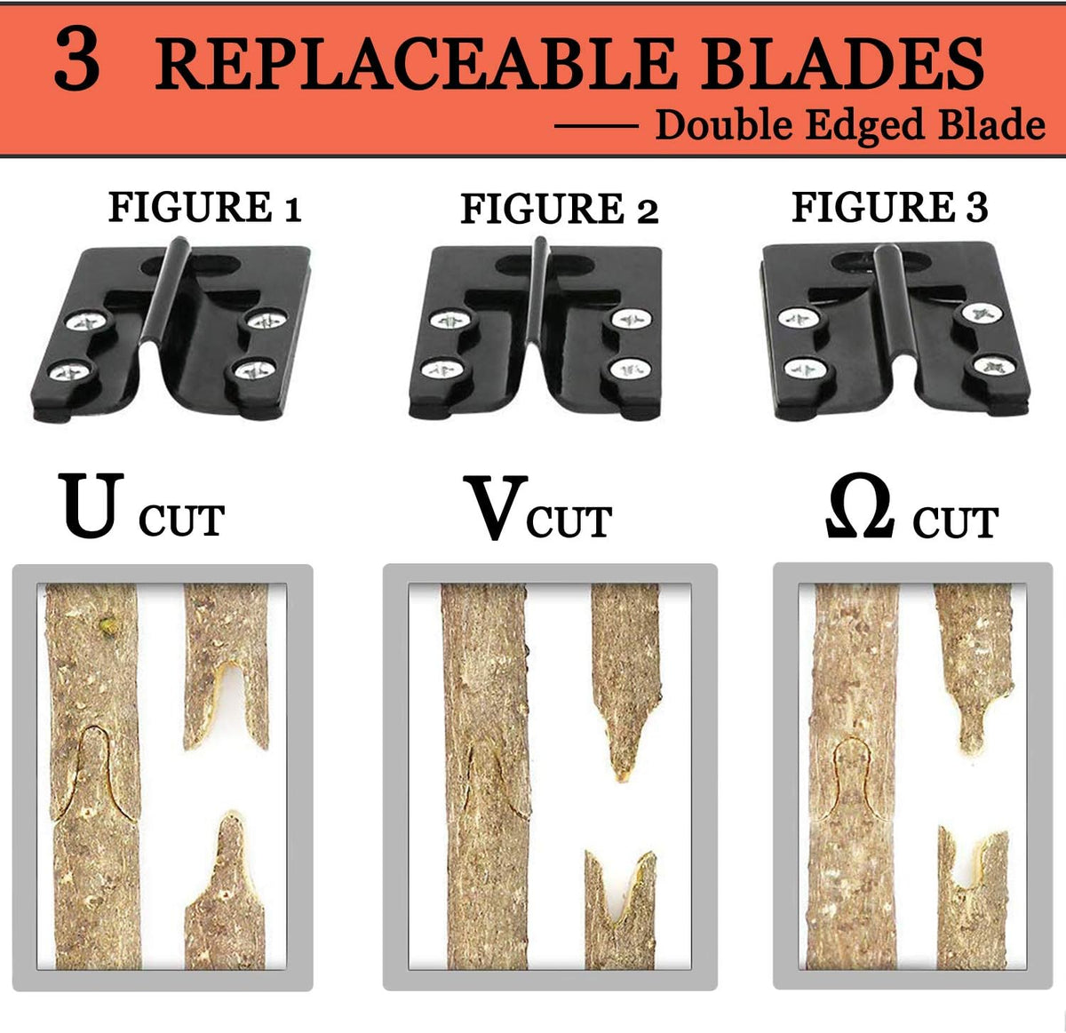 2-in-1 Garden Grafting Tools Pruner Kit, V-Graft Omega-Graft and U-Graft, Plant Branch Vine Fruit Tree Cutting Tool Kits Scissors