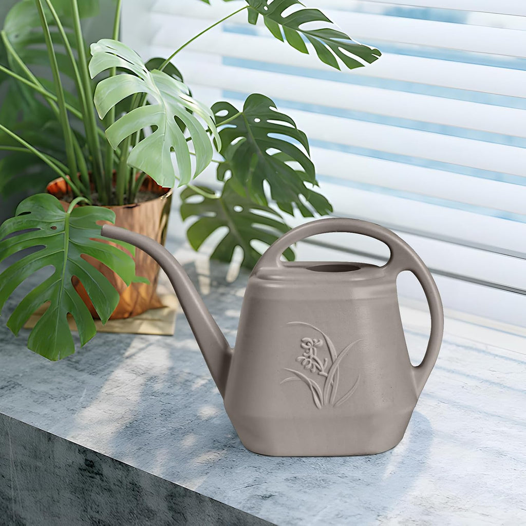 Plastic Plant Watering Can - 1/2 Gallon - Coffee Color