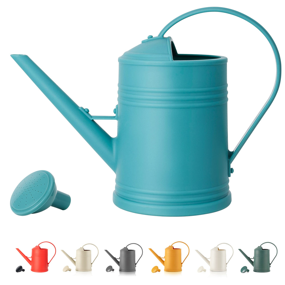 Plastic Indoor Watering Can with Sprinkler Head - 68 oz, 1/2 Gallons