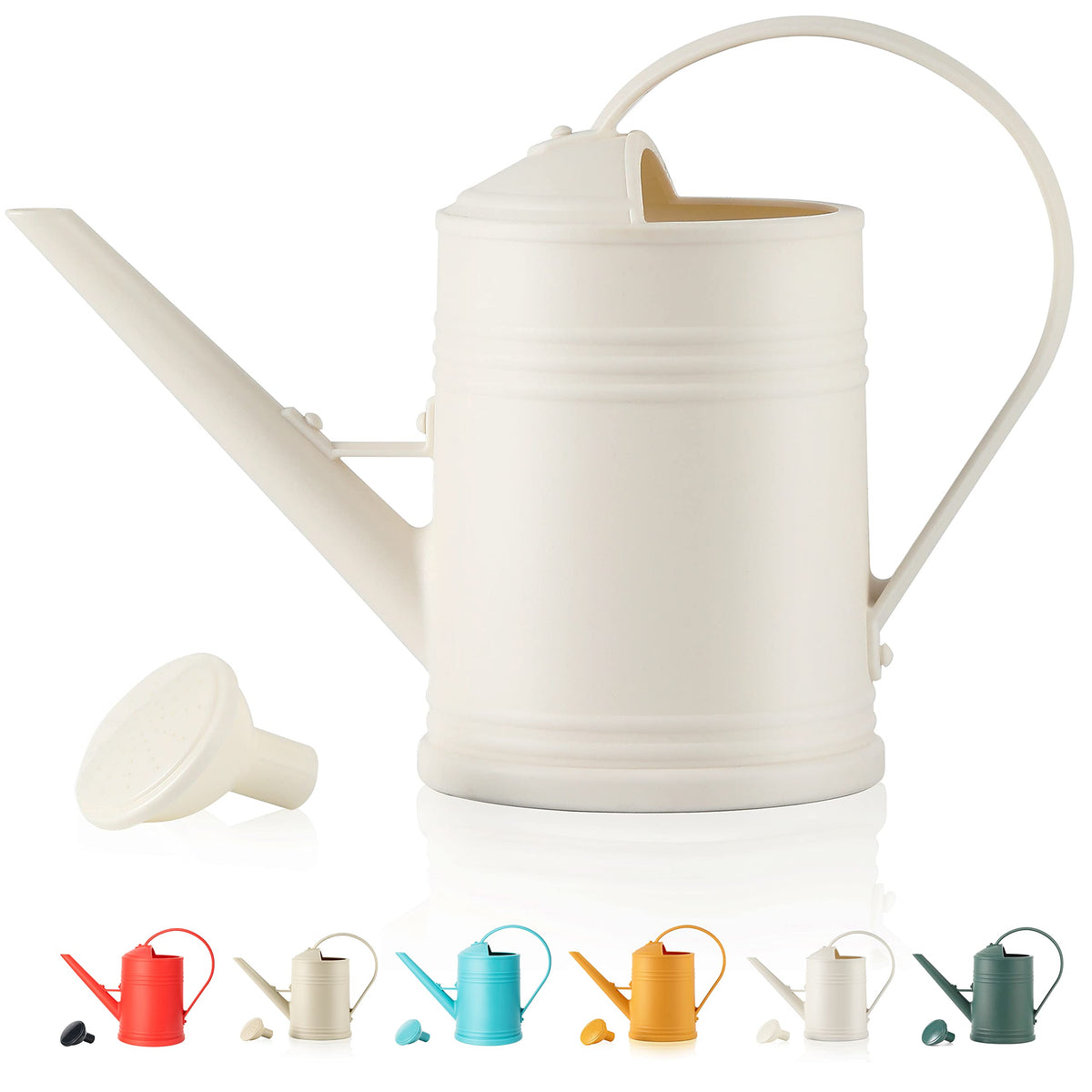 Plastic Indoor Watering Can with Sprinkler Head - 68 oz, 1/2 Gallons