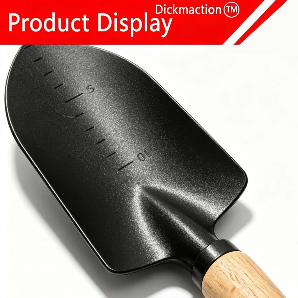 2 Pack Garden Trowel Set Carbon Steel Hand Shovel with Measurement Marks for Digging Planting and Transplanting Garden Work