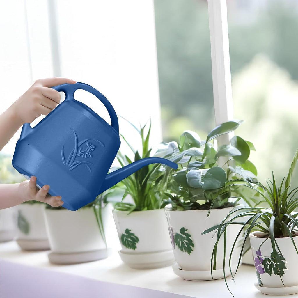 Plastic Watering Can -1/2 Gallon - Blue