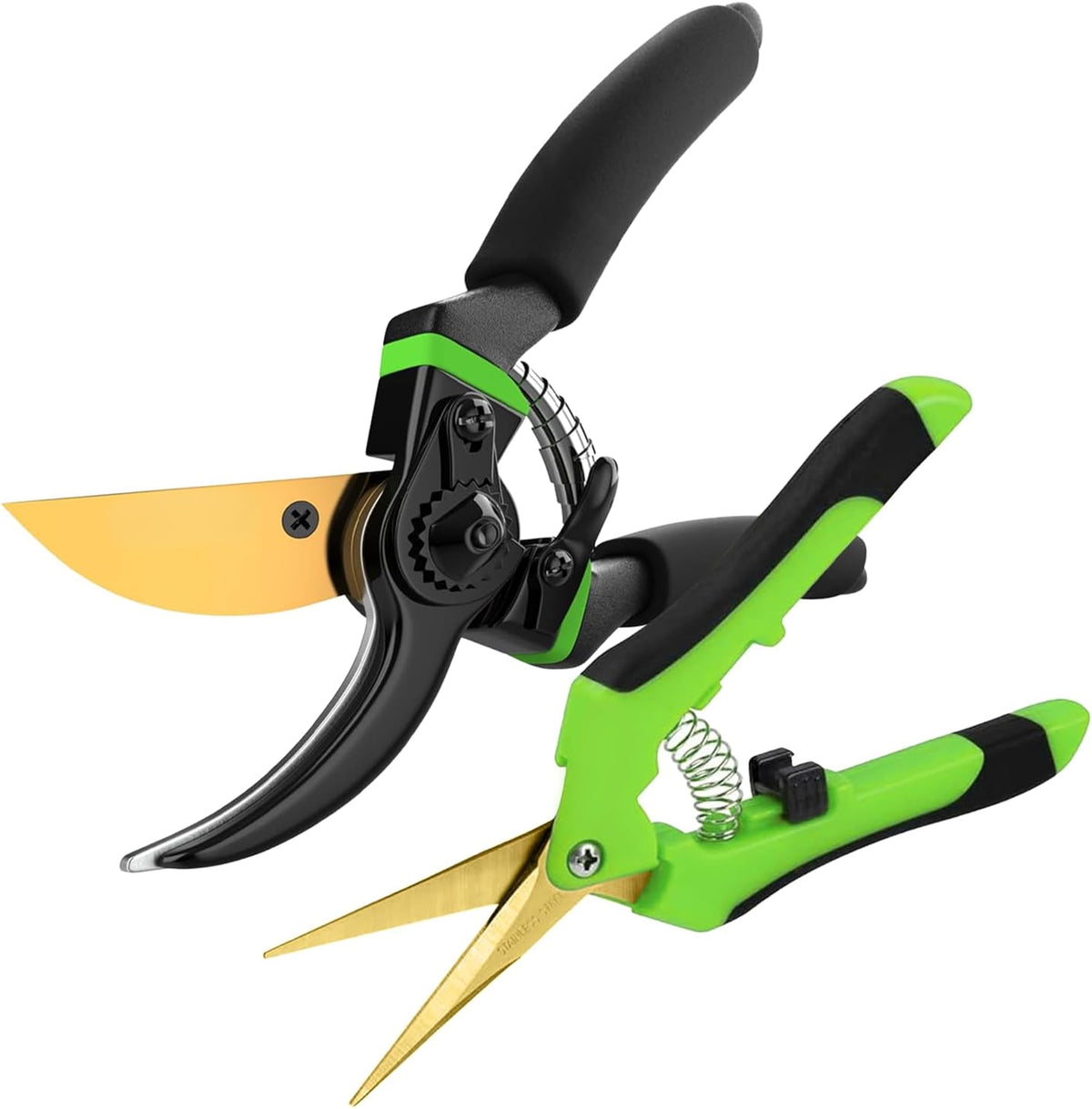 8.5" Professional Pruning Shears, Garden Clippers - Cuts 3X Easier Sharp Japanese Blade, Arthritis Friendly Garden Scissors for Seniors, Bonsai Cutters