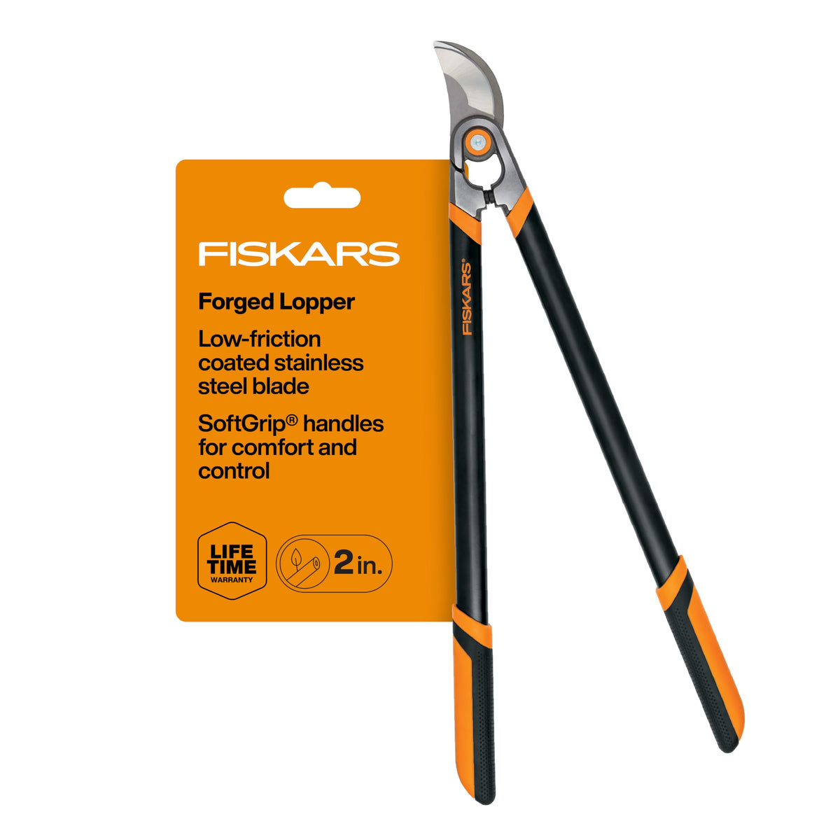 Fiskars 32” PowerGear2 Garden Bypass Loppers, 2" Cut Capacity Tree Trimmer