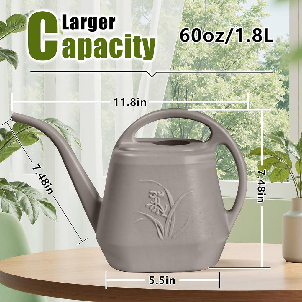 Plastic Plant Watering Can - 1/2 Gallon - Coffee Color