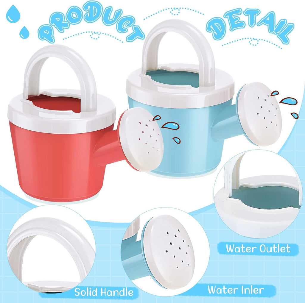 Sosation 12 Pcs Mini Kids Watering Cans with Handle, Basic Style