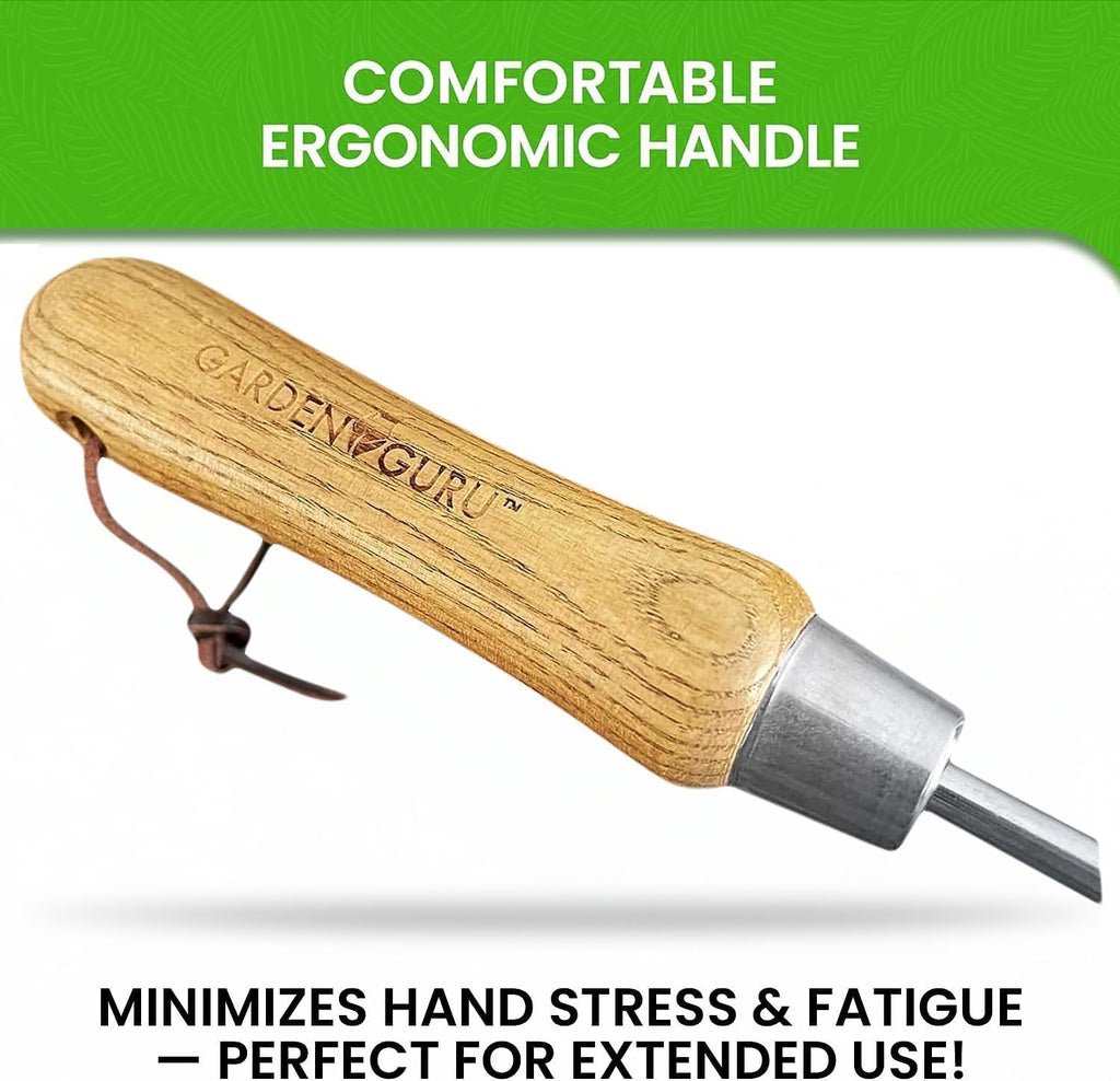 Garden Guru Eco Super Strong Garden Trowel with Ergonomic Wood Handle - 100% Recycled Stainless Steel - Rust Resistant - FSC Certified Wood - Perfect Tool for Gardening Weeding Transplanting & Digging