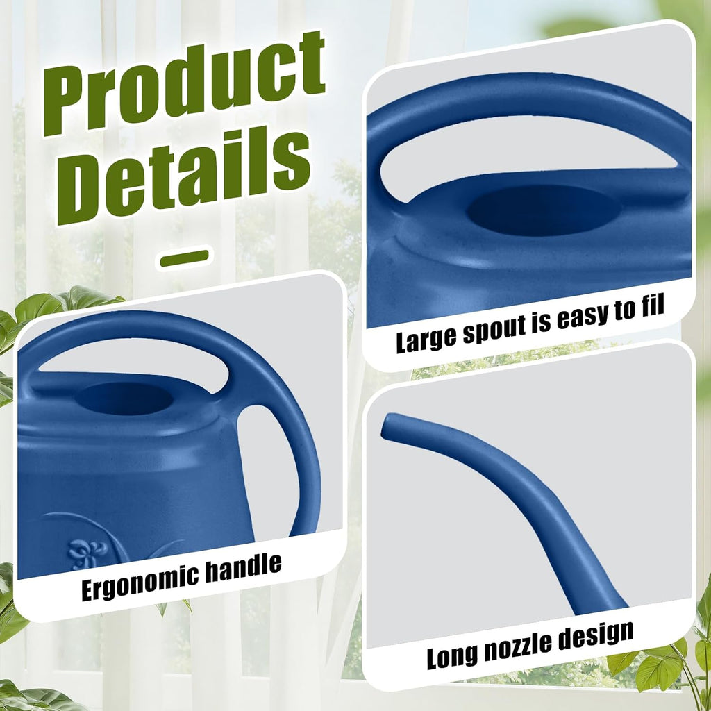 Plastic Watering Can -1/2 Gallon - Blue