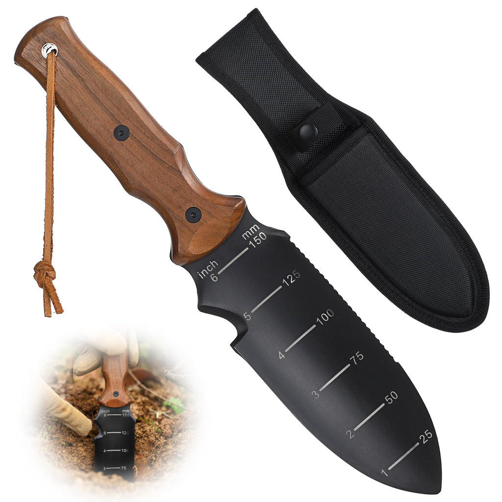Hori Hori Garden Knife, Garden Tools Trowel with EDC Sheath & Hanging Hole