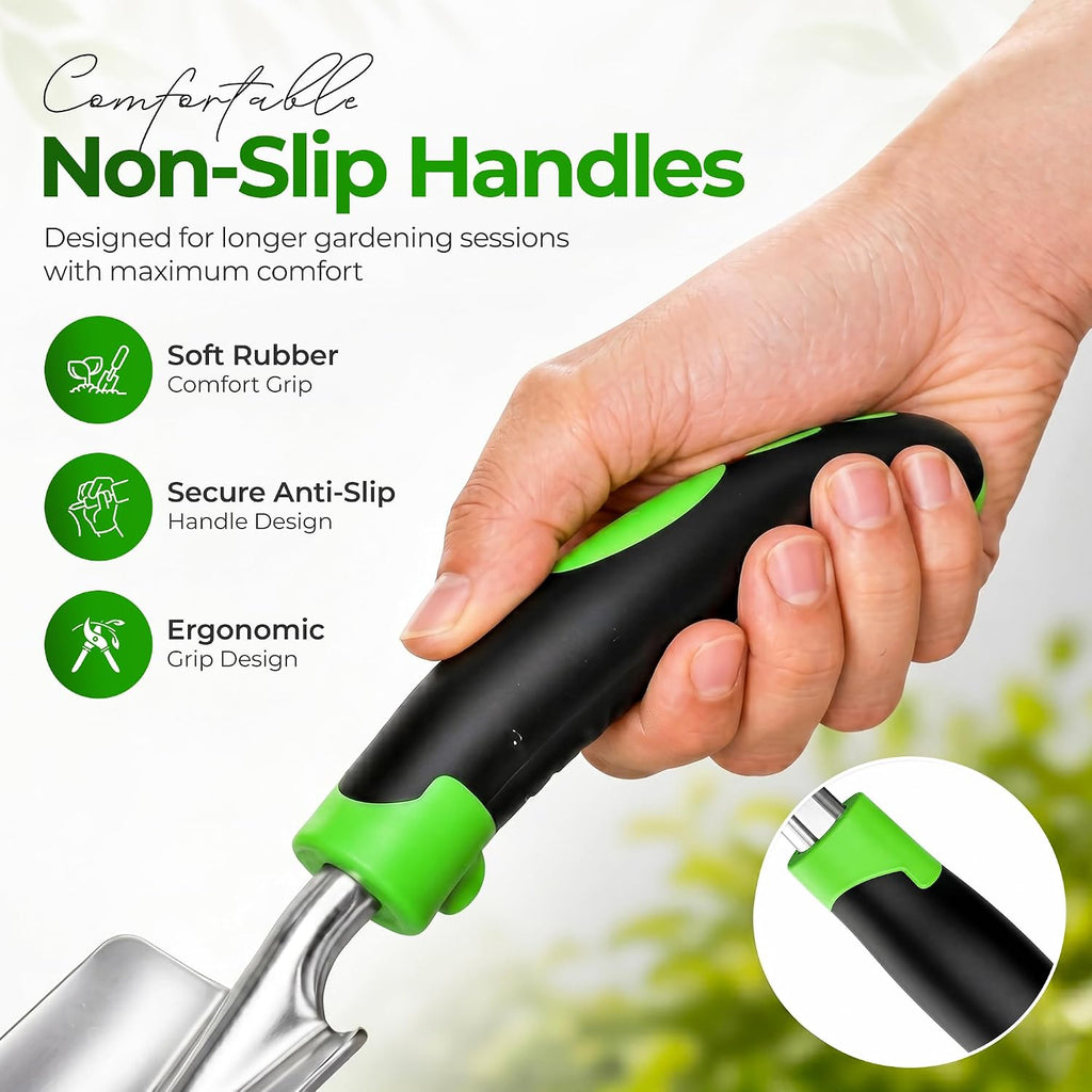 Garden Tools Set 8 PCS Heavy Duty Stainless Steel Gardening Tools for Women