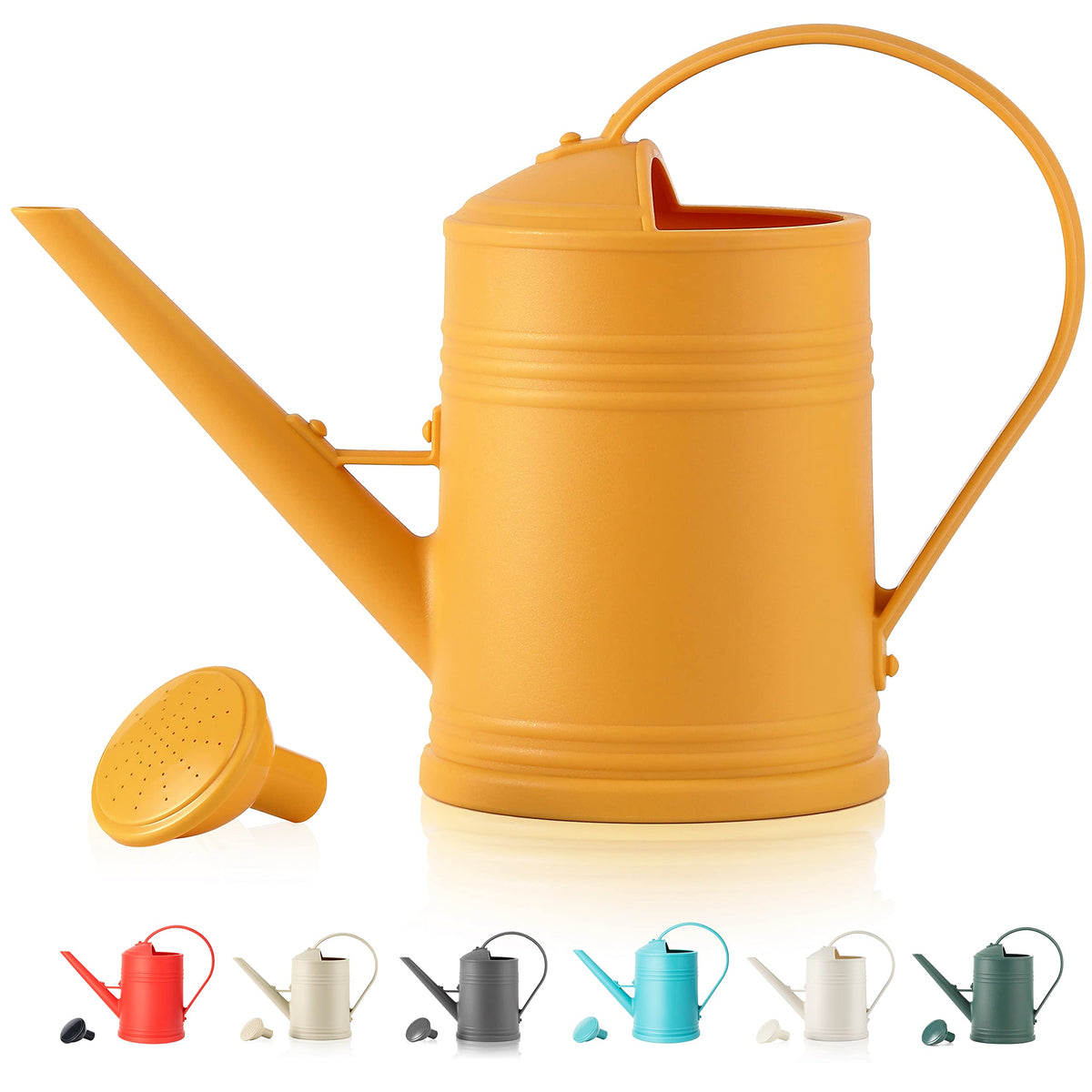 Plastic Indoor Watering Can with Sprinkler Head - 68 oz, 1/2 Gallons
