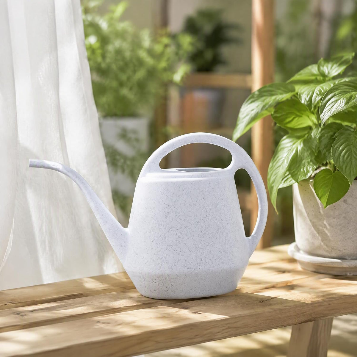 Fasmov Plastic Watering Can, 1-Gallon