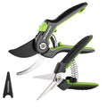 WORKPRO 8" Bypass Pruning Shears for Gardening with Dual-Size Opening