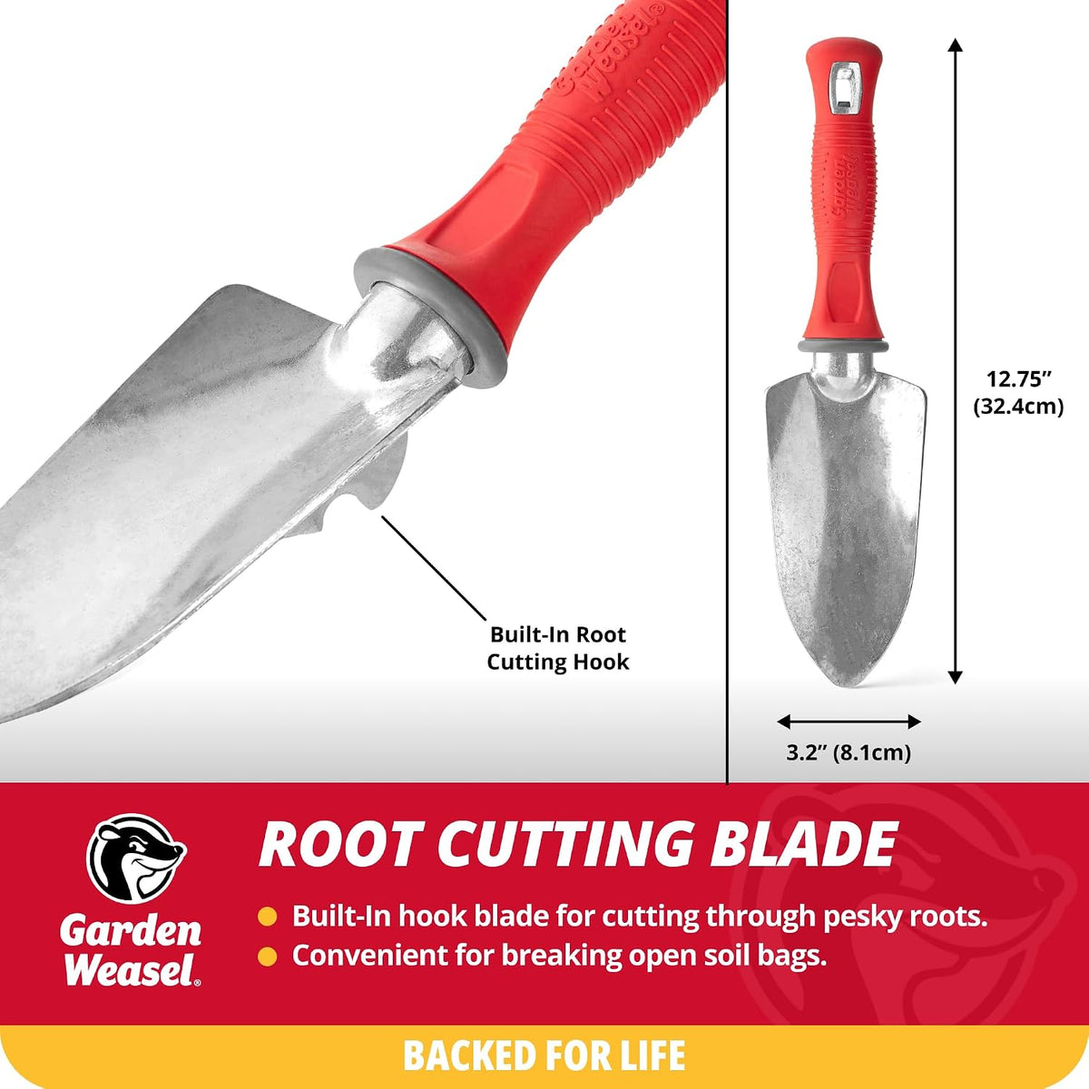 Garden Weasel Heavy Duty Trowel for Planting Digging Cultivating
