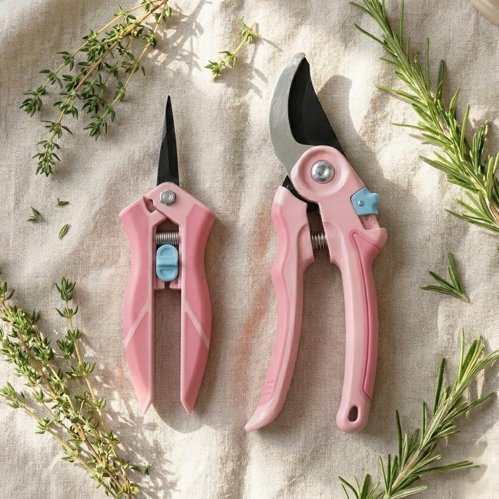 NEXON Pruning Shears 2-Pack, Bypass 8" & 6.25", SK5 Steel Garden Shears