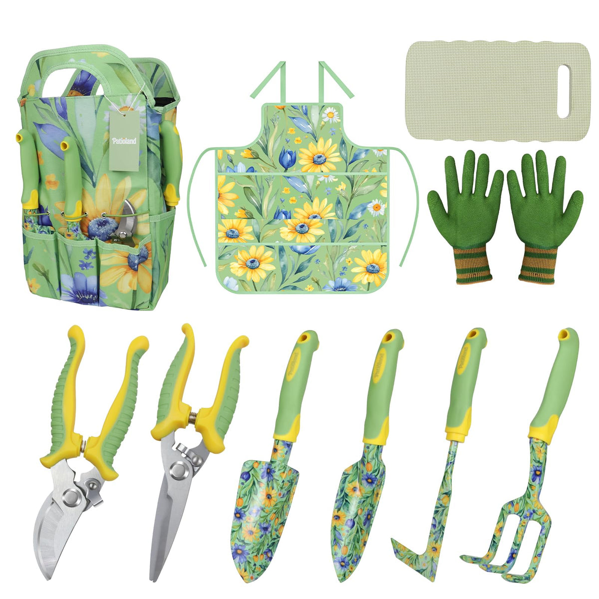 3 Pcs Mini Garden Tool Set with Small Trowel, Mini Shovel & Hand Rake