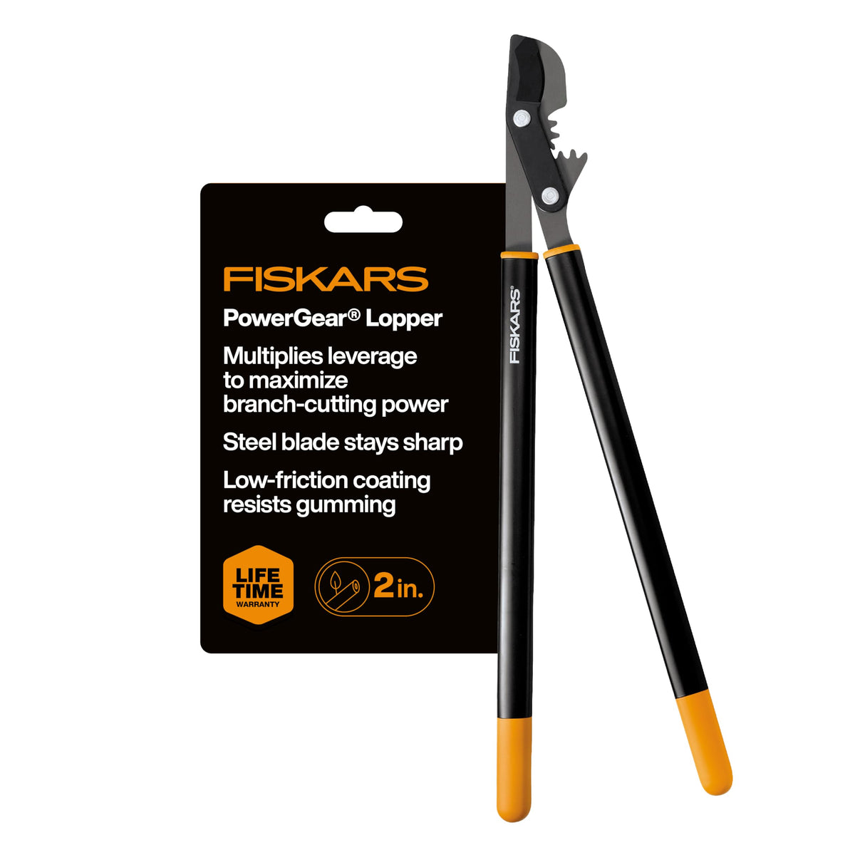 Fiskars 28” Garden Bypass Loppers, Tree Trimmer with 1.5" Cut Capacity