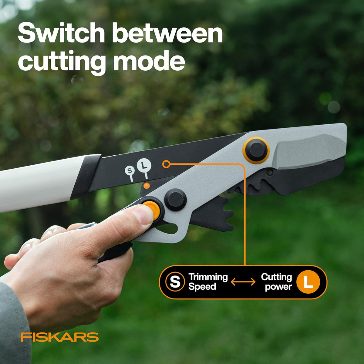 Fiskars 32" DualAction 2-in-1 Loppers, 2" Cut Capacity, Dual Cutting Modes