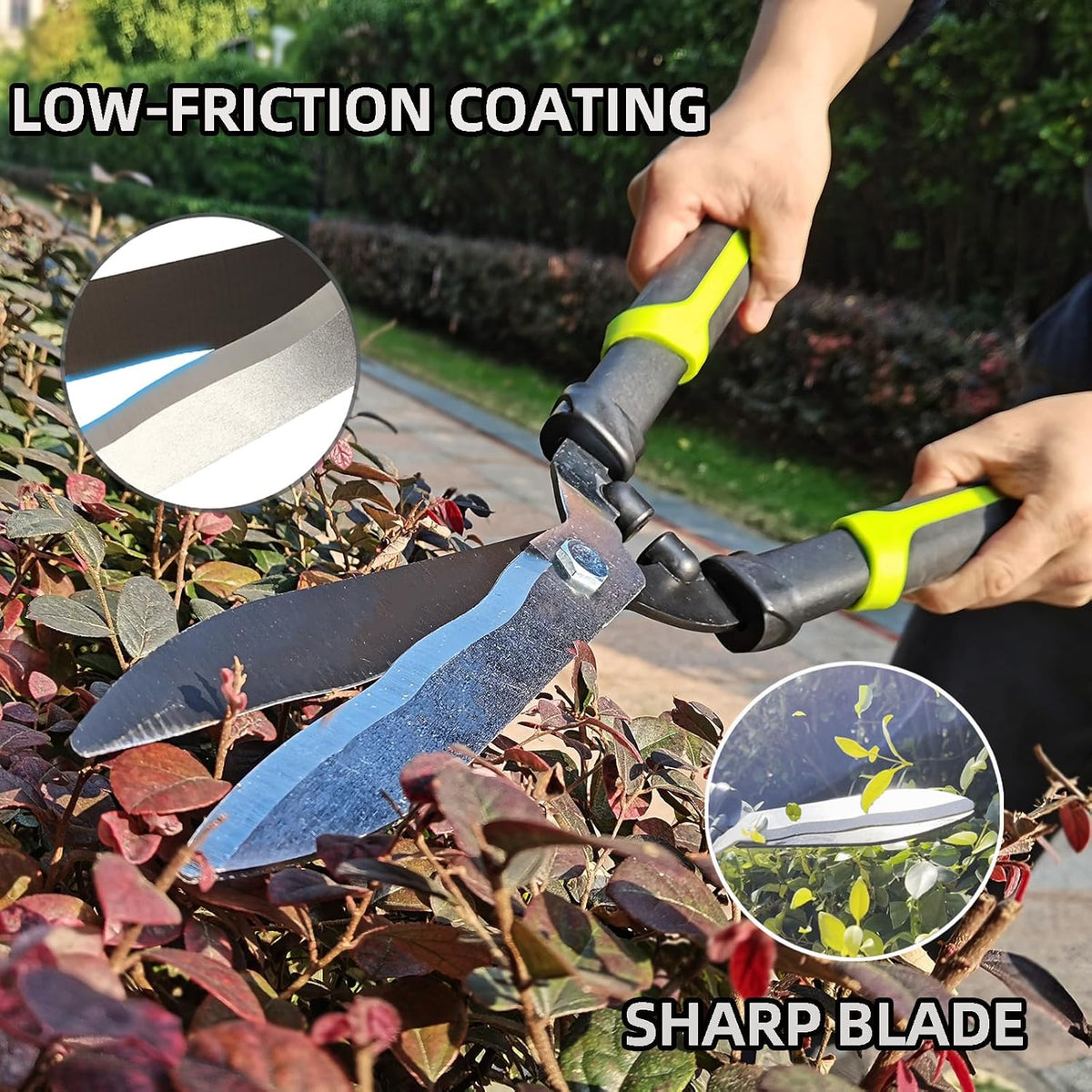 YRTSH Loppers Hedge Clippers & Pruners Combo Set 3-Piece Hedge Shears