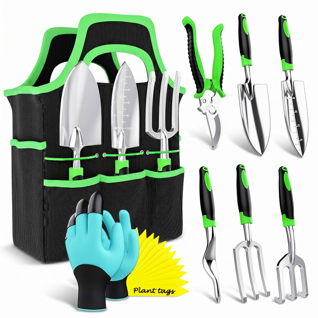 Garden Tools Set 8 PCS Heavy Duty Stainless Steel Gardening Tools for Women